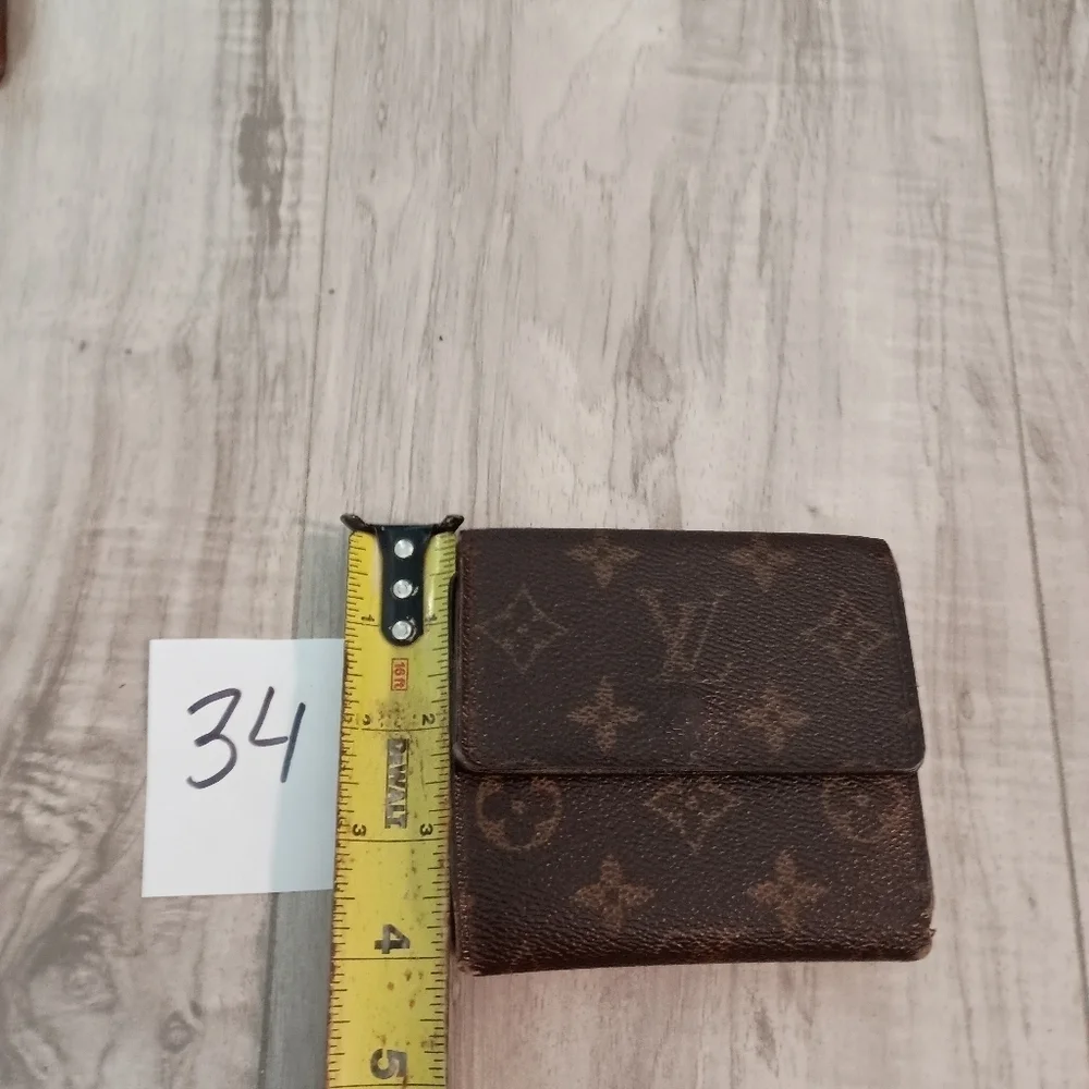 Authentic Louis Vuitton Monogram Portefeiulle Elise Trifold Wallet